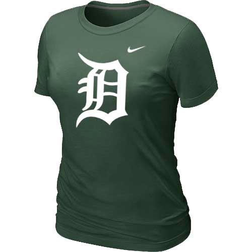 Cheap Women Detroit Tigers Heathered D.Green Nike Blended MLB T-Shirt