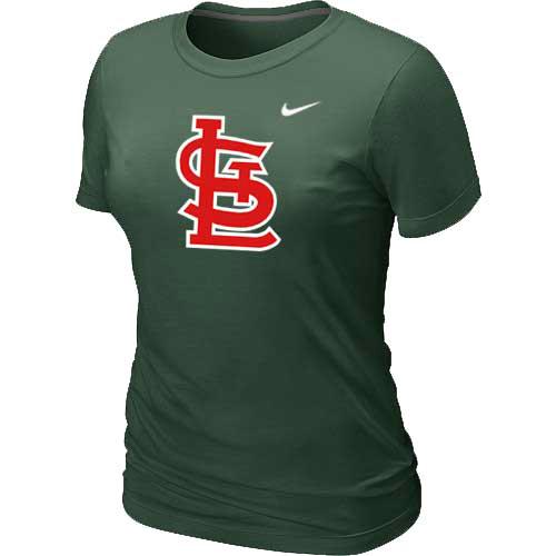 Cheap Women St.Louis Cardinals Heathered D.Green Nike Blended MLB T-Shirt