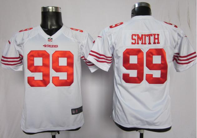 Kids Nike San Francisco 49ers #99 Aldon Smith White NFL Jerseys Cheap