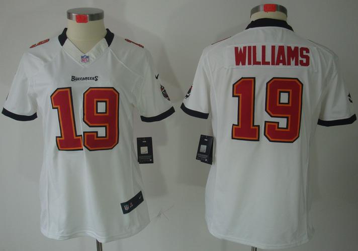 Cheap Women Nike Tampa Bay Buccaneers 19# Mike Williams White Game LIMITED NFL Jerseys
