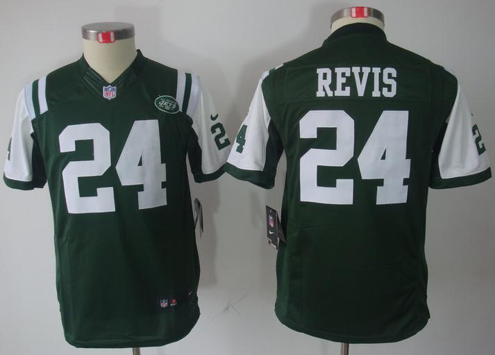 Kids Nike New York Jets #24 Darrelle Revis Green Game LIMITED NFL Jerseys Cheap
