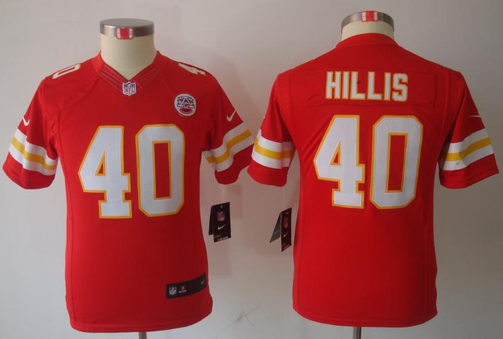 Kids Nike Kansas City Chiefs 40 Peyton Hillis Red Game LIMITED NFL Jerseys Cheap