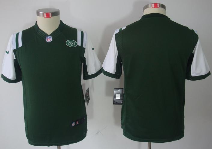 Kids Nike New York Jets Blank Green Game LIMITED NFL Jerseys Cheap