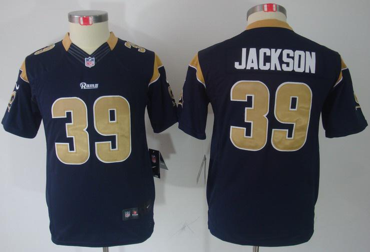 Kids Nike St.Louis Rams 39# Steven Jackson Blue Game LIMITED NFL Jerseys Cheap