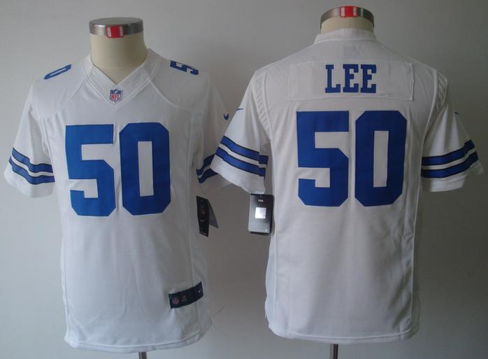 Kids Nike Dallas Cowboys #50 Sean Lee White Game LIMITED NFL Jerseys Cheap