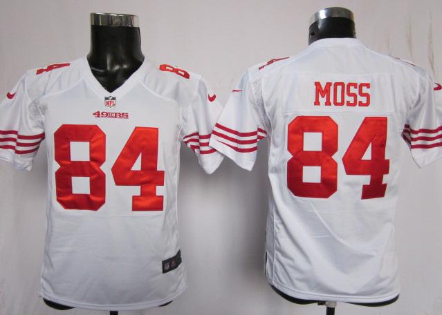 Kids Nike San Francisco 49ers 84 Randy Moss White NFL Jerseys Cheap