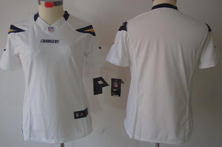 Cheap Women Nike San Diego Chargers Blank White Game LIMITED NFL Jerseys
