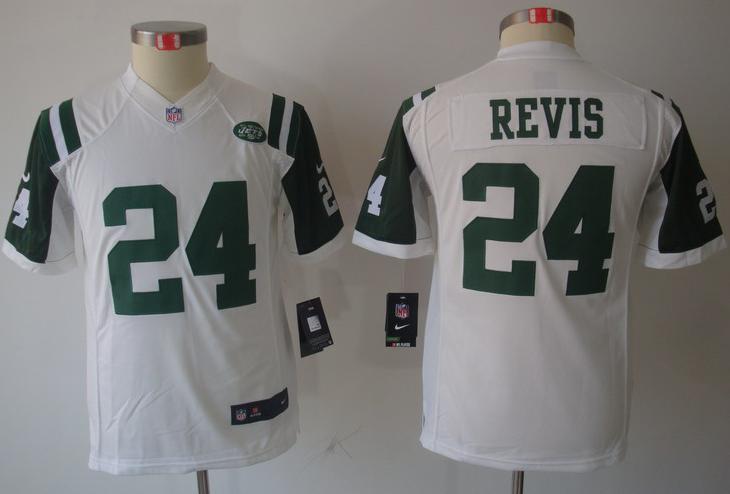 Kids Nike New York Jets #24 Darrelle Revis White Game LIMITED NFL Jerseys Cheap