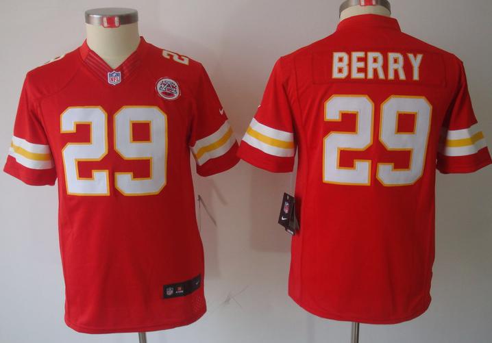 Kids Nike Kansas City Chiefs 29# Eric Berry Red Game LIMITED NFL Jerseys Cheap