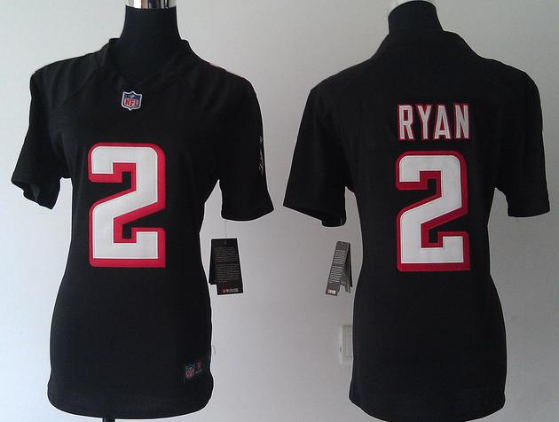 Cheap Women Nike Atlanta Falcons #2 Matt Ryan Black NFL Jerseys