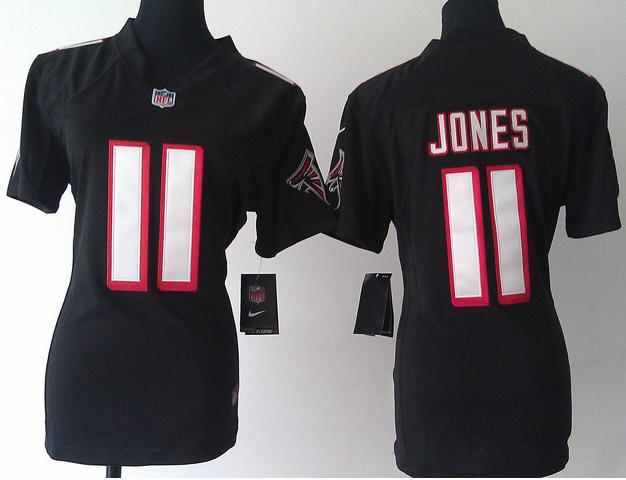 Cheap Women Nike Atlanta Falcons #11 Julio Jones Black NFL Jerseys