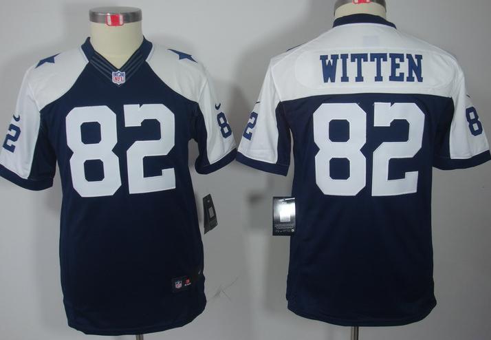 Kids Nike Dallas Cowboys #82 Jason Witten Blue Thankgivings Game LIMITED NFL Jerseys Cheap