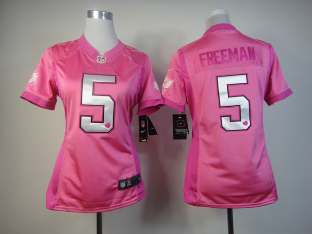 Cheap Women Nike Tampa Bay Buccaneers 5# Josh Freeman Pink Love's NFL Jersey
