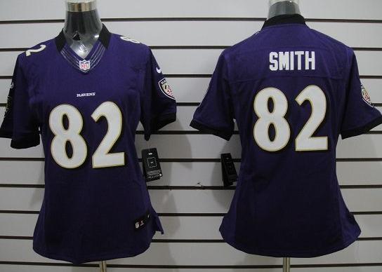 Cheap Women Nike Baltimore Ravens 82 Torrey Smith Purple Game LIMITED NFL Jerseys