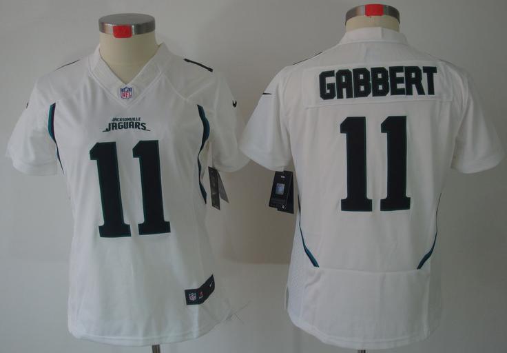 Cheap Women Nike Jacksonville Jaguars 11# Blaine Gabbert White Game LIMITED NFL Jerseys