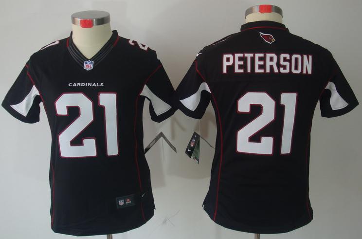 Cheap Women Nike Arizona Cardinals 21# Patrick Peterson Black Game LIMITED NFL Jerseys