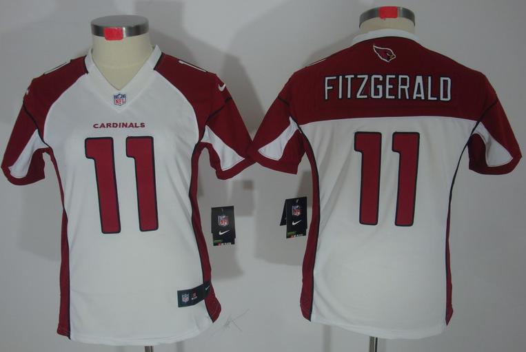 Cheap Women Nike Arizona Cardinals 11# Larry Fitzgerald White Game LIMITED NFL Jerseys
