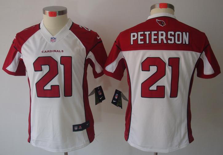 Cheap Women Nike Arizona Cardinals 21# Patrick Peterson White Game LIMITED NFL Jerseys
