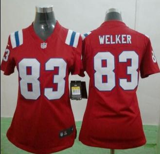 Cheap Women Nike New England Patriots 83 Wes Welker Red NFL Jerseys