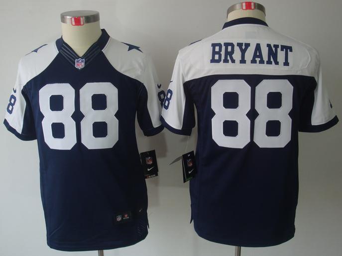 Kids Nike Dallas Cowboys 88 Dez Bryant Blue Thankgivings Game LIMITED NFL Jerseys Cheap