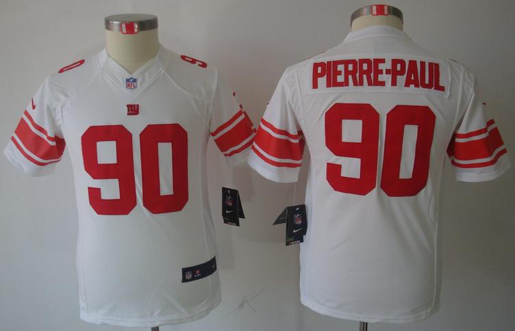 Kids Nike New York Giants #90 Jason Pierre-Paul White Game LIMITED NFL Jerseys Cheap