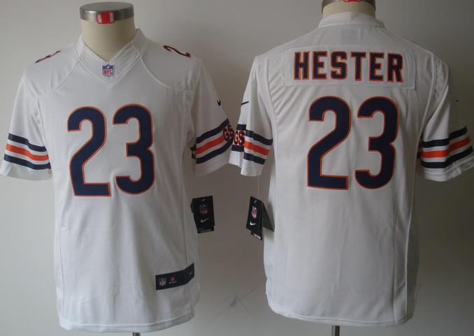 Kids Nike Chicago Bears 23 Devin Hester White Game LIMITED NFL Jerseys Cheap
