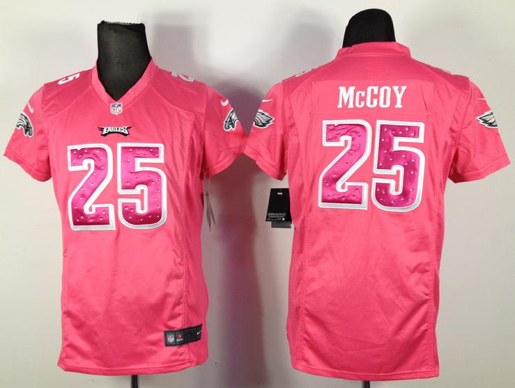 Cheap Women Nike Philadelphia Eagles #25 LeSean McCoy Pink NFL Jersey