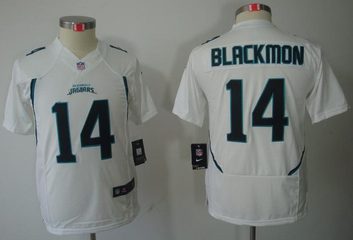 Kids Nike Jacksonville Jaguars 14# Justin Blackmon White Game LIMITED NFL Jerseys Cheap
