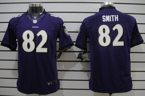Kids Nike Baltimore Ravens 82 Torrey Smith Purple Game LIMITED NFL Jerseys Cheap