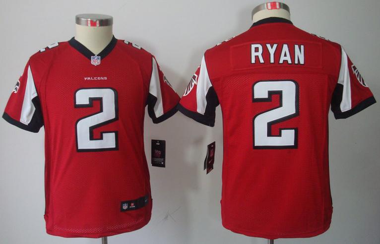 Kids Nike Atlanta Falcons #2 Matt Ryan Red Game LIMITED NFL Jerseys Cheap