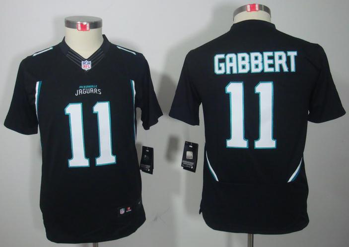 Kids Nike Jacksonville Jaguars 11# Blaine Gabbert Black Game LIMITED NFL Jerseys Cheap