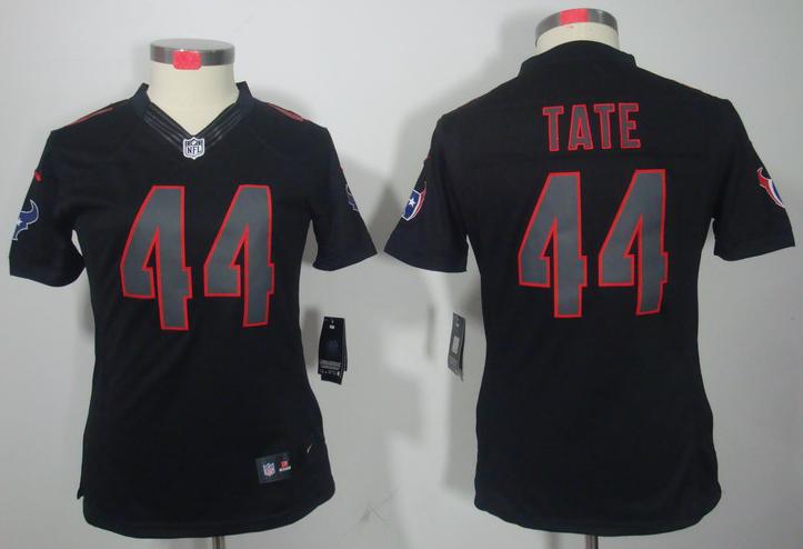 Cheap Women Nike Houston Texans #44 Ben Tate Black Impact Game LIMITED NFL Jerseys