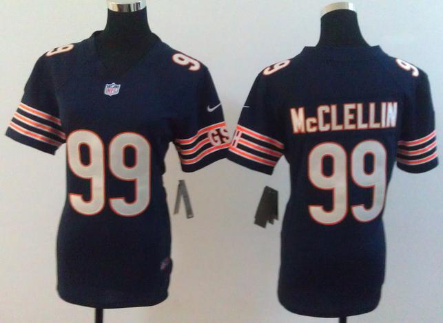 Cheap Women Nike Chicago Bears 99# Shea McClellin Blue NFL Jerseys