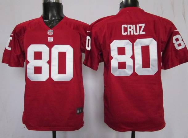 Kids Nike New York Giants #80 Victor Cruz Red Nike NFL Jerseys Cheap