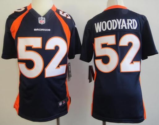 Kids Nike Denver Broncos #52 Wesley Woodyard Blue NFL Jerseys Cheap