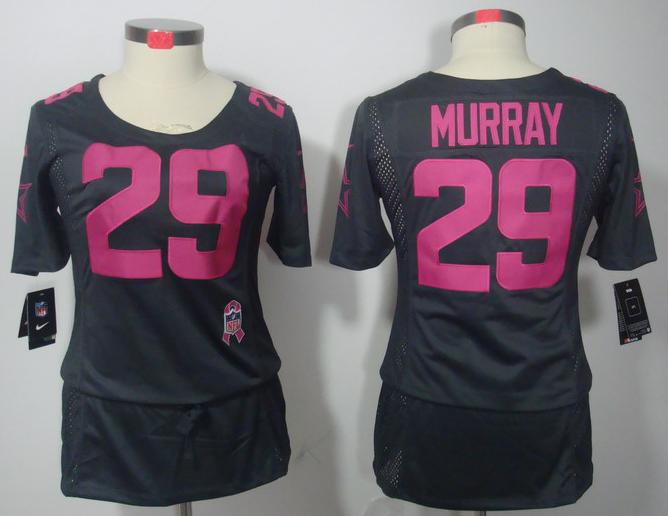 Cheap Women Nike Dallas Cowboys #29 DeMarco Murray Grey Breast Cancer Awareness NFL Jersey