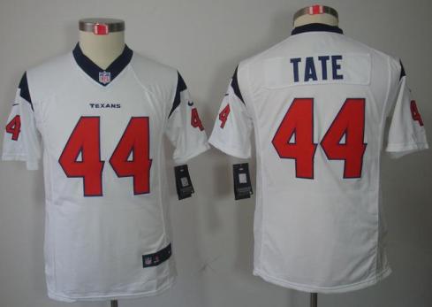 Kids Nike Houston Texans #44 Ben Tate White NFL Jerseys Cheap