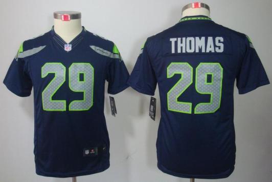 Kids Nike Seattle Seahawks 29# Earl Thomas Blue Game LIMITED NFL Jerseys Cheap