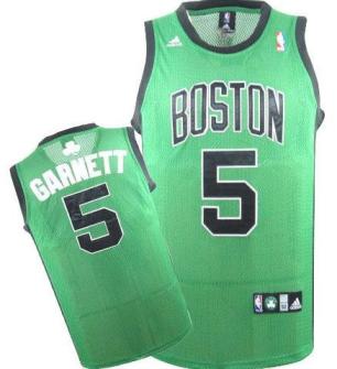 Kids Boston Celtics 5 Kevin Garnett Green NBA Jersey Black Number Cheap