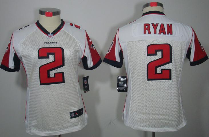 Cheap Women Nike Atlanta Falcons #2 Matt Ryan White Game LIMITED NFL Jerseys