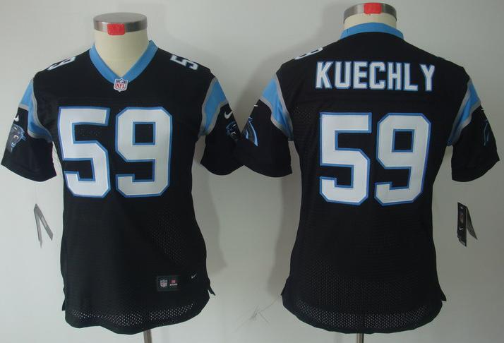 Cheap Women Nike Carolina Panthers 59 Kuechly Black Game LIMITED NFL Jerseys