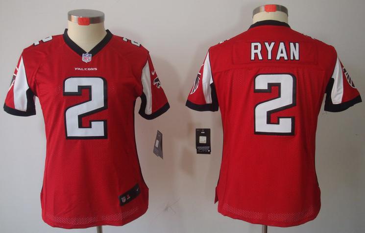 Cheap Women Nike Atlanta Falcons #2 Matt Ryan Red Game LIMITED NFL Jerseys