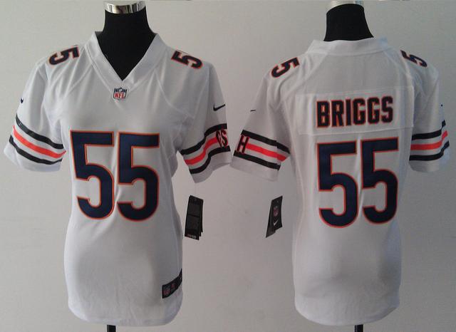 Cheap Women Nike Chicago Bears #55 Lance Briggs White NFL Jerseys