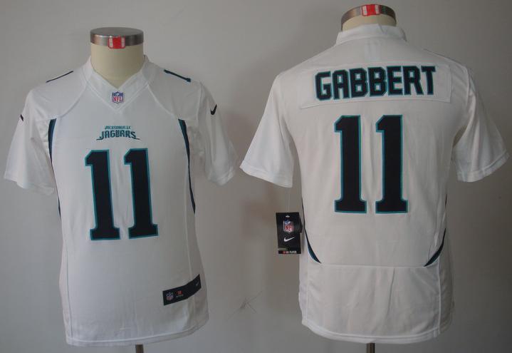Kids Nike Jacksonville Jaguars 11# Blaine Gabbert White Game LIMITED NFL Jerseys Cheap