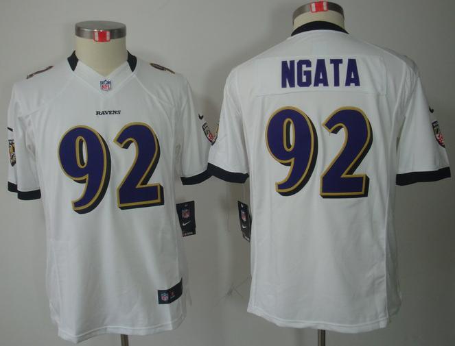 Kids Nike Baltimore Ravens #92 Haloti Ngata White Game LIMITED NFL Jerseys Cheap