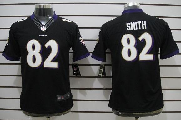 Kids Nike Baltimore Ravens 82 Torrey Smith Black Game LIMITED NFL Jerseys Cheap