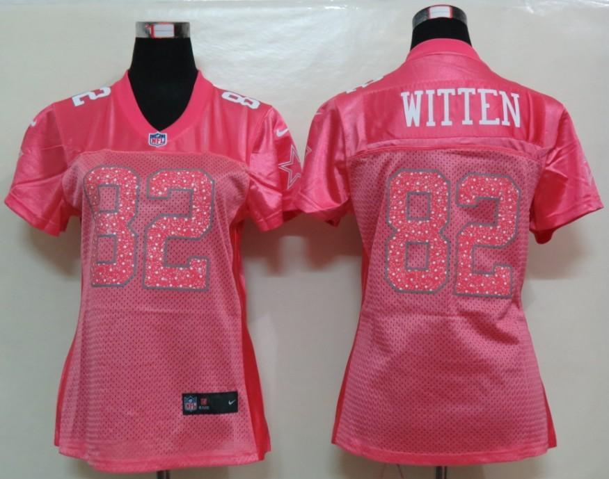 Cheap Women Nike Dallas Cowboys #82 Jason Witten Pink Elite NFL Jerseys