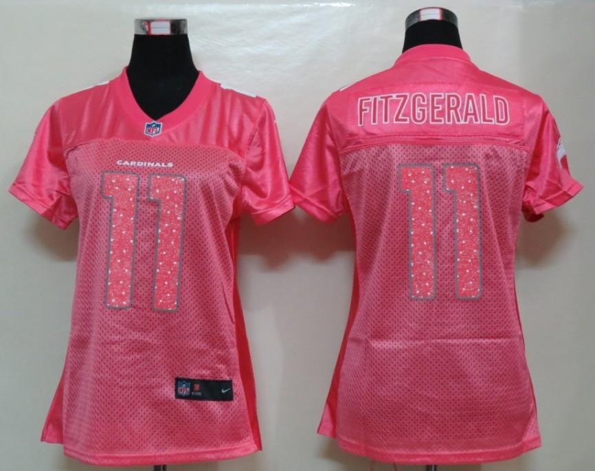 Cheap Women Nike Arizona Cardinals 11# Larry Fitzgerald Pink Elite NFL Jerseys
