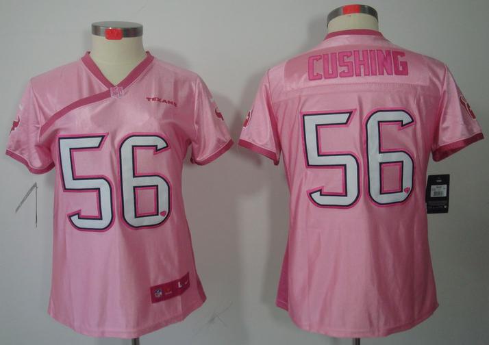 Cheap Women Nike Houston Texans 56 Brian Cushing Pink Love NFL Jerseys