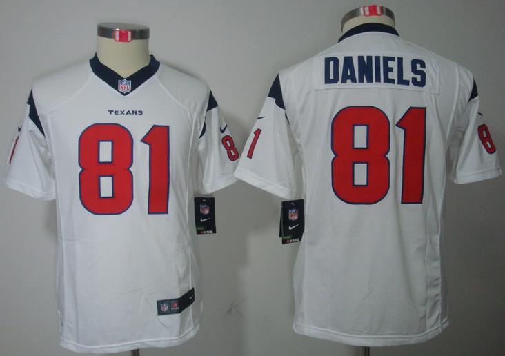 Kids Nike Houston Texans #81 Owen Daniels White NFL Jerseys Cheap
